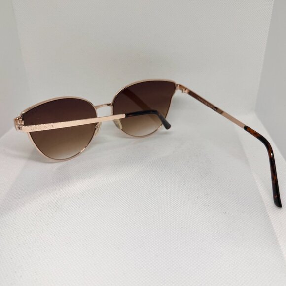 Tommy Hilfiger Zendaya WM OL482 Cat Eye Sunglasses Brown and Gold Frame - Picture 3 of 5